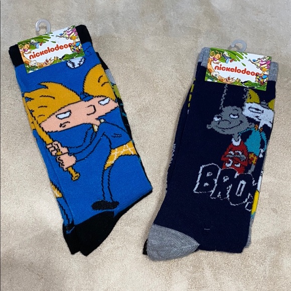 Nickelodeon Other - 2 for $15 Hey Arnold cartoon socks